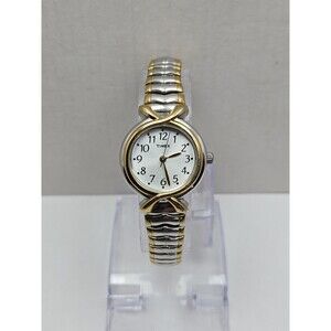 Womens Timex Easy Reader Two Tone 25mm Watch Dainty Classic New Battery